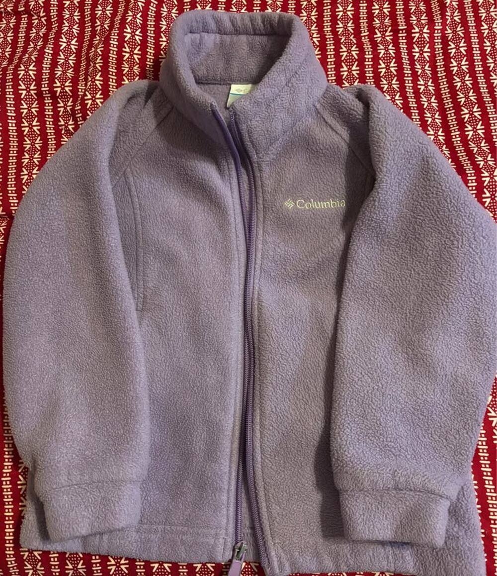 💜 Columbia Kids Full-Zip Fleece Jacket – Size 4/5 – Lavender
